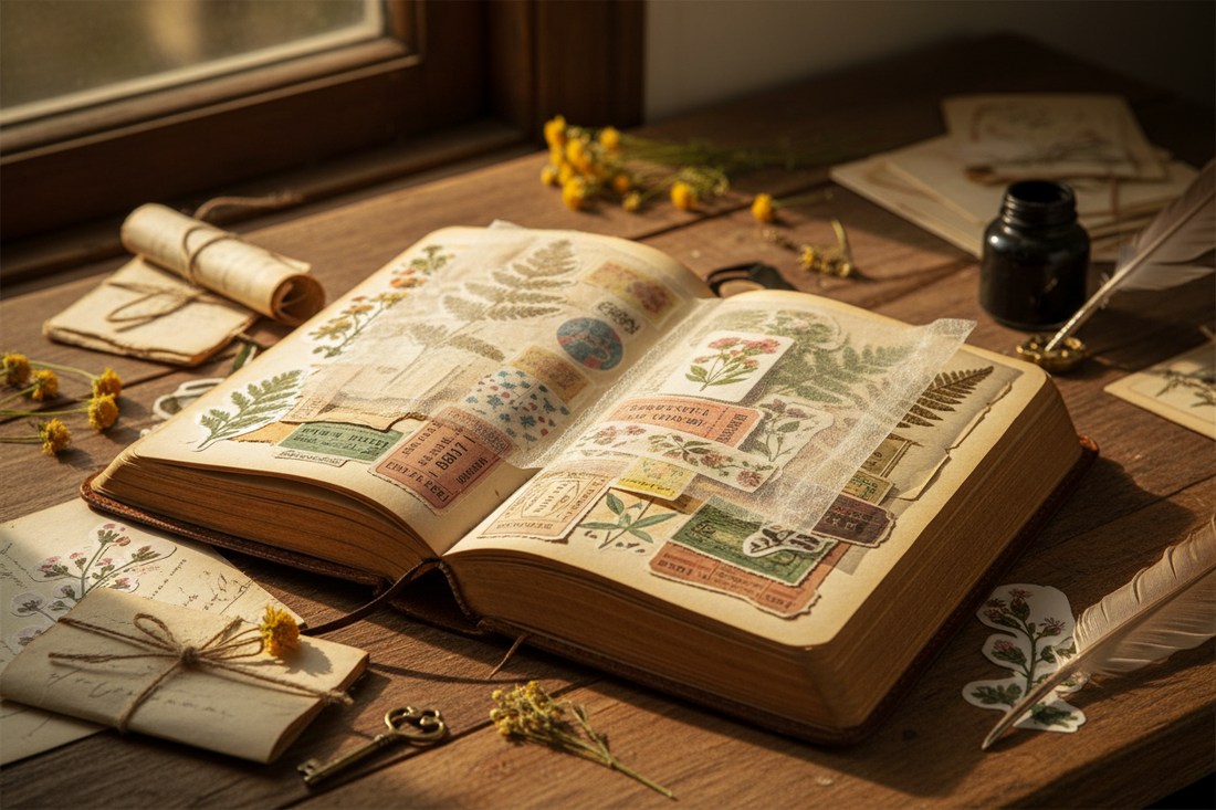 A Beginner’s Guide to Layering Paper, Stickers, and Ephemera in Your Journal