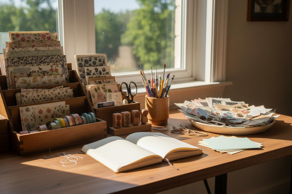 The Quiet Joy of a Paper Craft Desk: Simple Supplies That Make Creating Easier