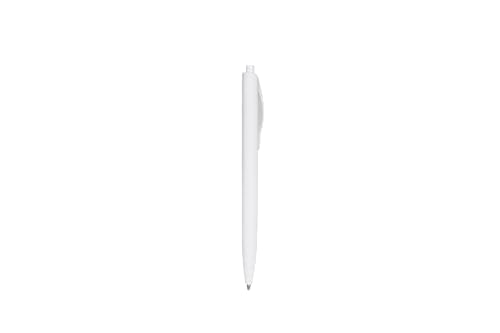 BallPoint Pens, 100 Pack (BLACK Ink),Bulk Pens, White Barrel,Click Pens for Office Home and School, Retractable Ballpoint Pens, Medium Point, 1.00MM (White) - color: White