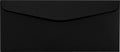 LUXPaper #10 Commercial Flap Business Envelopes | 4 1/8" x 9 1/2" | Midnight Black | 80lb. Text | 50 Qty - color: 80lb. Midnight Black