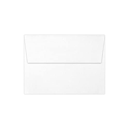 LUXPaper A7 Invitation Envelopes | Peel & Press | 5 1/4" x 7 1/4" | White Linen | 80lb. Text | 50 Qty - color: White Linen, size: 50 Qty.
