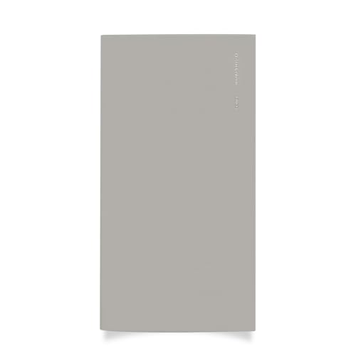 Cloth & Paper Travel Notebook | Lined Notes – Ash | Pocket Plus Lined Journal 3.2" x 6" | Writing Notebook, Journaling, Lists, Planning, Study Notes & Organized Writing – Soft Touch Cover - color: Ash