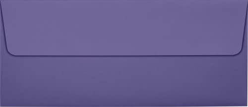 LUXPaper #10 Business Envelopes | Peel & Press | 4 1/8" x 9 1/2" | Wisteria Purple | 80lb. Text | 1,000 Qty - color: Purple, size: 1,000 Qty.