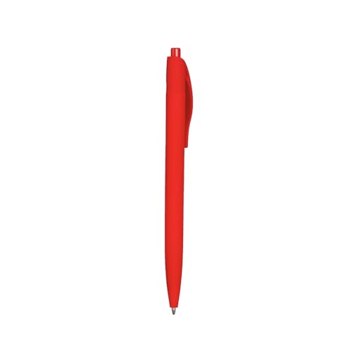 BallPoint Pens, 100 Pack (BLACK Ink),Bulk Pens, Red Barrel,Click Pens for Office Home and School, Retractable Ballpoint Pens, Medium Point, 1.00MM (Red) - color: Red