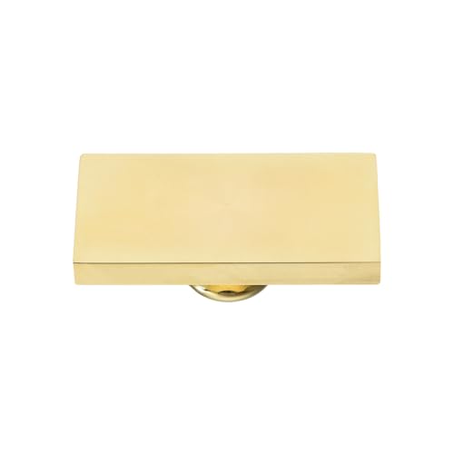 PATIKIL 45x23mm Blank Wax Seal Rectangle Sealing Wax Stamp Brass Head Gold - size: 45x23mm
