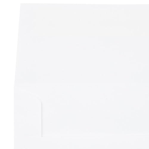 LUXPaper Vertical A7 Invitation Envelopes | 5 1/4" x 7 1/4" | Bright White | 70lb. Text | 50 Qty - color: White