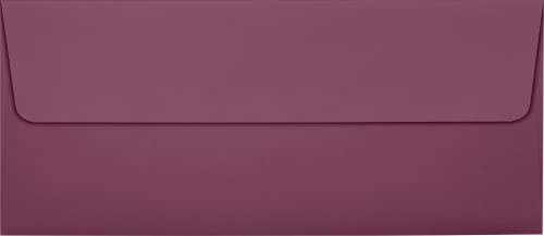 LUXPaper #10 Business Envelopes | Peel & Press | 4 1/8" x 9 1/2" | Vintage Plum | 80lb. Text | 1,000 Qty - color: Vintage Plum, size: 1,000 Qty.