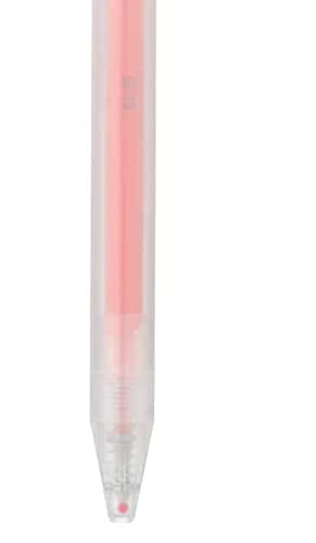 Smooth Gel Ink Knock Type Ballpoint Pen 0.5mm - color: Orange