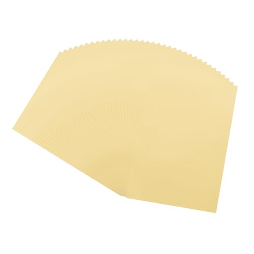 MECCANIXITY 50 Sheet Colored Vellum Paper 5" x 7", 100gsm Translucent Printable Vellum Sheets for Printing Wedding Invitations Inkjet Laser Printer, Gold - color: Gold, size: 5" x 7"