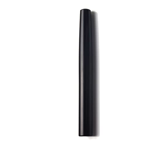 SeventyTwo Handmade Black Wood Glass Dip Pen - Crystal Spiral Tip Smooth Cylindrical Pen for Writing Drawing Signature Calligraphy Pen