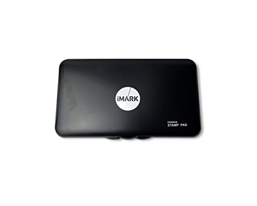 IMARK Large Stamp Pad, Premium Quality Felt Pad, 3.45” x 6.20”, Lightweight (Red) - color: Red