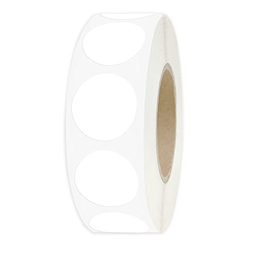PARLAIM White 0.75 inch Round Color Coding Circle Dots Label in Box 1000pcs - color: White, size: 1 Roll-1000PCS