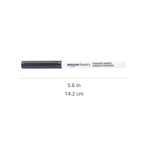 Amazon Basics Ultra Fine Point Permanent Markers for Drawing, Writing and Doodling, Quick Drying, Fade Resistant, Black, 24-Pack - color: Black, size: 24 Count (Pack of 1)