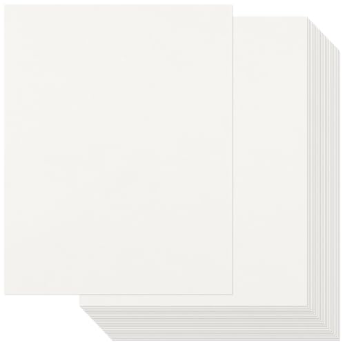 Epakh 100 Pcs Old Age Parchment Paper 8.5 x 11 Inch Standard Letter Vintage Colored Old Parchment Semblance Double Side Printing Paper (White) - color: White