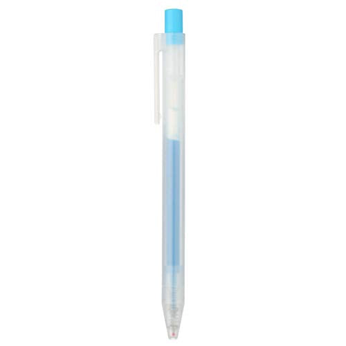 Muji Sarasara Gel Ink Retractable Ballpoint Pen 0.5mm Water Blue 02794125 - color: Light Blue