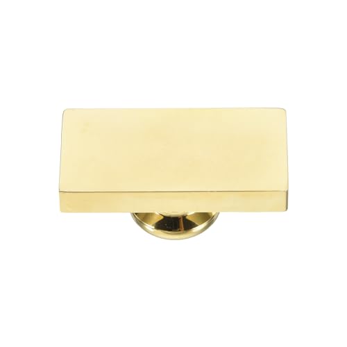PATIKIL 35x18mm Blank Wax Seal Rectangle Sealing Wax Stamp Brass Head Gold - size: 35x18mm