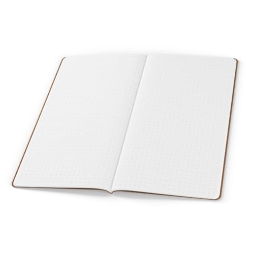 LOCHBY® Traveler’s Notebook Refill (4.3" × 8.3") | 68gsm Tomoe River Paper, Fountain Pen Friendly | Kraft Cover | Fits Voyager Journal | For Travel, Work, School & Journaling