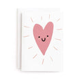 Minted | Blank Greeting Card, All Occassions, 5x7 w/Envelope | Happy Heart - color: Happy Heart