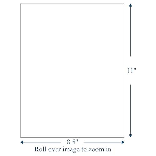 (2000 Sheets, 2000 Labels) Sticker Paper, 8.5" x 11" Full Sheet Shipping Address Labels, 1 Per Page Self Adhesive Mailing Label for Laser and Inkjet Printers - size: 8.5"x11"(1UP), style: 2000 Sheets