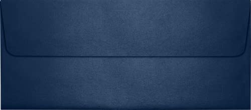 LUXPaper #10 Business Envelopes | Peel & Press | 4 1/8" x 9 1/2" | Lapis Metallic | 81lb. Text | 1,000 Qty - color: Lapis Metallic, size: 1,000 Qty.