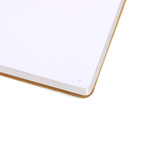 A5 Bullet Dotted Journal Notebook | 160gsm Thick Bleedproof Paper, Lay Flat Binding, 160 Numbered Pages | Hard Cover Dot Grid Notebook/Bullet Journals for Creatives & Professionals (A-Dipper) - style: A-Dipper