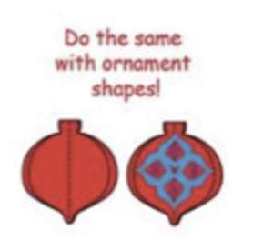 SHAPES ETC. 5.5" x 5.5" Ornament Creative Cut-Outs, Red, 31-Count - color: Red Ornament