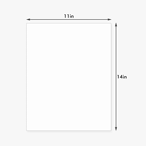 25 Pack Backing Boards, 11x14 Uncut White Mats Matboards - size: 11x14