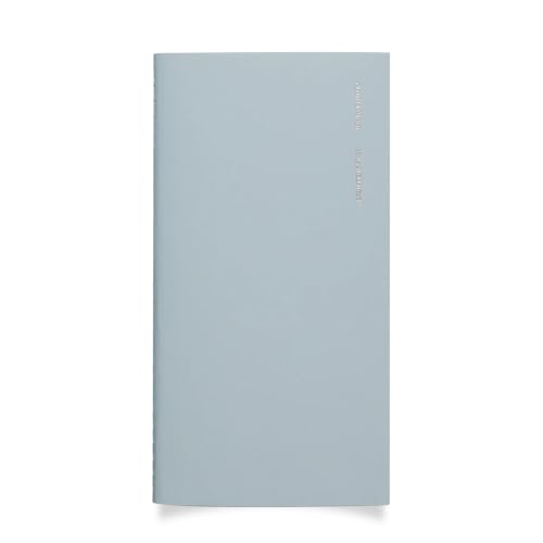 Cloth & Paper Travel Notebook | Daily Wellness Planner – Smoked Salt | Pocket Plus Wellness Planner 3.2" x 6" | Habit Tracker & Self Care Journal for Goals, Gratitude & Reflection – Soft Touch Cover - color: Smoked Salt