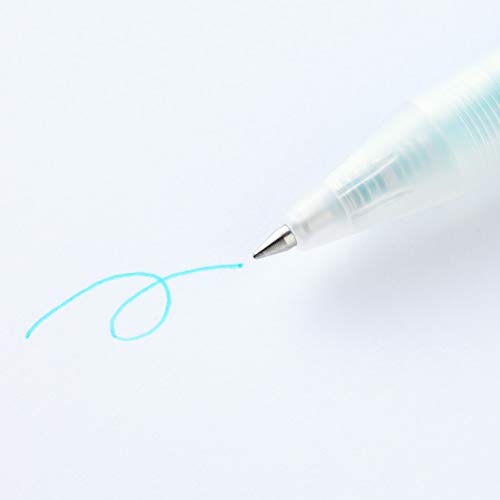 Smooth Gel Ink Knock Type Ballpoint Pen 0.5mm - color: Asagi