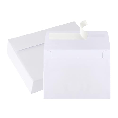 70 Packs A4 White Envelopes, 4 1/4 x 6 1/6 Size for Invitations, 120gsm White 4x6 Envelopes Self Seal for Weddings, Baby Shower, Photos, Postcards, Greeting Cards, Mailing - color: White, size: A4 4.25x6.25