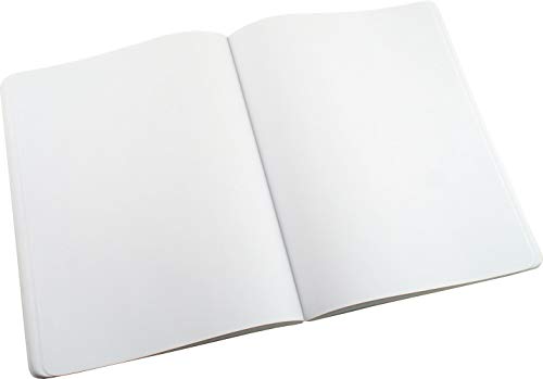 Classic 360 Soft Bound Journal Writing Drawing Notebook Lite Large 7.5 - inches x 10 - inches, 100 sheets / 200 pages Blank Premium Paper (Black) - color: Black Cover with Blank Paper, size: B5 Large Lite