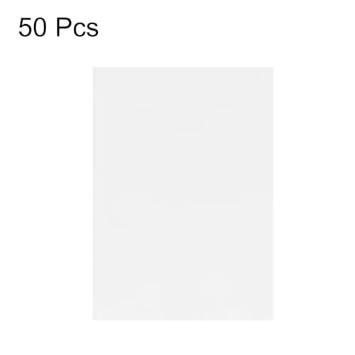 MECCANIXITY Colored Vellum Paper, 50 Sheet Silver Transparency 8.5 x 11 Printable Vellum Paper, Translucent Vellum Sheets for Printing Wedding Invitations Ink Jet Laser Printer - color: Silver