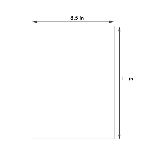 25 Pack Backing Boards, 8.5x11 Uncut White Mats Matboards - size: 8.5x11