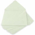 Wanderings Handmade Green Deckle Edge Envelope - Large 6.25" x 9.25" Package of 25 - for Announcements Wedding Invitations Greeting Cards Crafts - 150 GSM - color: Light Green, size: Large 6" x 9.5"