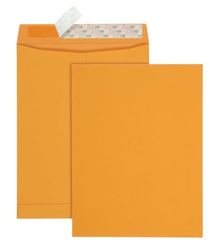Quality Park 10 x 13 Catalog Envelopes with Self Seal Closure, 28 lb Brown Kraft, Great Option for Mailing, Storage and Organizing, 100 per Box (44762) - color: Brown Kraft, size: 10 x 13 inches