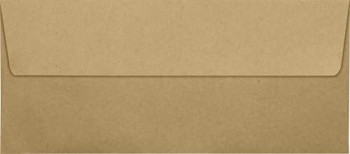LUXPaper #10 Business Envelopes | Peel & Press | 4 1/8" x 9 1/2" | Grocery Bag Brown | 70lb. Text | 1,000 Qty - color: Grocery Bag Brown, size: 1,000 Qty.
