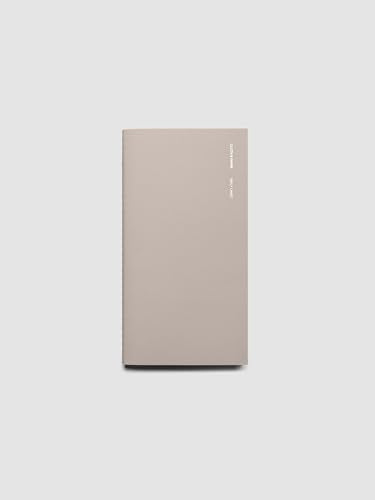 Cloth & Paper Travel Notebook | Undated Daily Planner – Leche | Pocket Plus Daily Planner 3.2" x 6" | Productivity Planner with Schedule, Priorities, Task Layout for Daily Planning – Soft Touch Cover - color: Leche