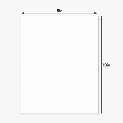 25 Pack Backing Boards, 8x10 Uncut White Mats Matboards - size: 8x10