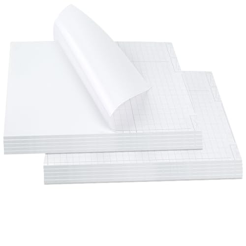 Mat Board Center 10 Pack 12x16 Self Adhesive White Foam Board 3/16" Thick - size: 12x16