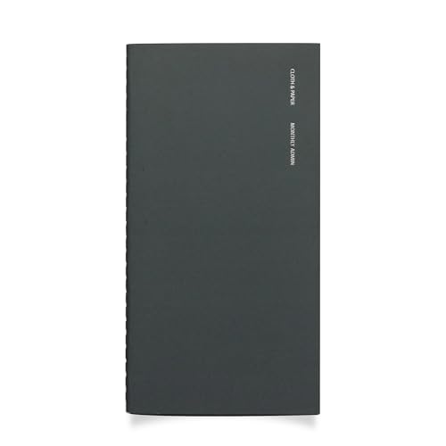 Cloth & Paper Travel Notebook | Monthly Admin – Lagoon | Pocket Plus Monthly Planner Notebook 3.2" x 6" | Calendar Planner with Monthly Layout for Tasks, Notes & Important Dates – Soft Touch Cover - color: Lagoon