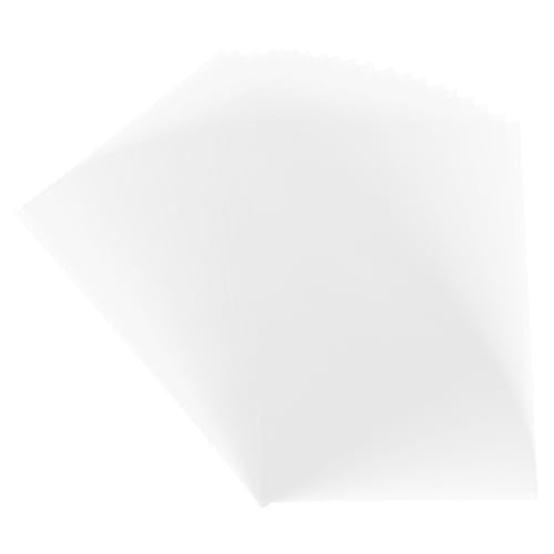 MECCANIXITY Colored Vellum Paper, 50 Sheet White Transparency 8.5 x 11 Printable Vellum Paper, Translucent Vellum Sheets for Printing Wedding Invitations Ink Jet Laser Printer - color: White