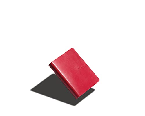 Signature Series A6 Small with Red Cover and Ruled Premium Paper - color: Red Cover with Ruled Paper, size: A6 Small