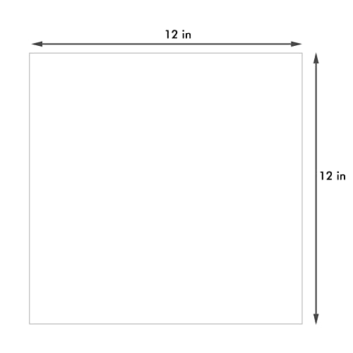 25 Pack Backing Boards, 12x12 Uncut White Mats Matboards - size: 12x12