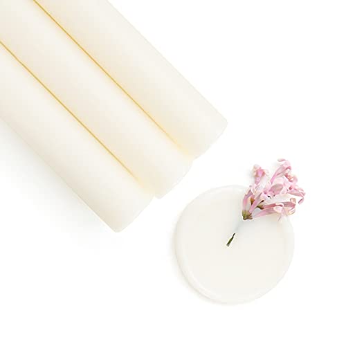 UNIQOOO Frosted Translucent Vellum Glue Gun Sealing Wax Sticks for Wax Seal Stamp - Great for Wedding Invitations, Cards Envelopes, Snail Mails, Craft Project, Gift Ideas, Pack of 8 - color: Vellum
