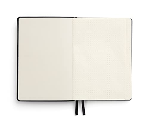 TRU RED Medium Flexible Cover Dotted Journal, Black, Softcover - color: Red, style: Dotted