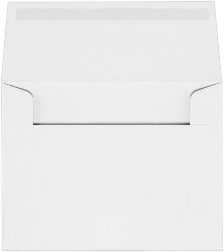 LUXPaper A2 Invitation Envelopes (4 3/8 x 5 3/4) - 70lb. Classic Linen Avon Brilliant White (250 Qty.) | Perfect for Invitations, Announcements, Sending Cards, RSVP Cards | 4870-70AWLI-250 - color: 70lb. Classic Linen Avon Brilliant White, size: 250 Qty.