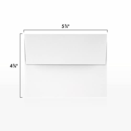 LUXPaper A2 Invitation Envelopes (4 3/8 x 5 3/4) - 70lb. Classic Linen Avon Brilliant White (250 Qty.) | Perfect for Invitations, Announcements, Sending Cards, RSVP Cards | 4870-70AWLI-250 - color: 70lb. Classic Linen Avon Brilliant White, size: 250 Qty.