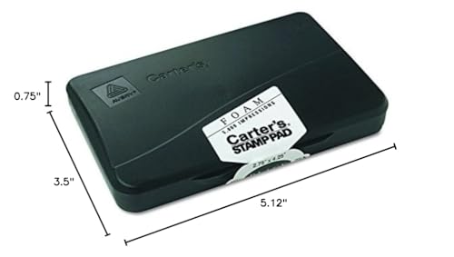 Avery Carter's Foam Stamp Pad, 2.75 x 4.25 Inch, Black, 1 Pad (21381) - style: 1 Pack