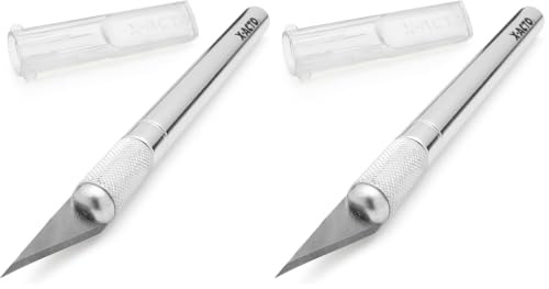 X-ACTO #2 Knife with Safety Cap, Sharp, Durable, Precision Knife, 1 Count - for Medium Cutting and Trimming (Pack of 2) - size: 2 Pack