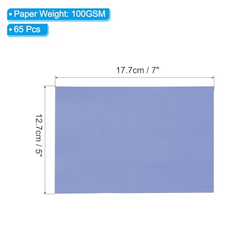 PATIKIL Vellum Paper 65 Sheets 5x7, Navy Blue Translucent Vellum Paper Printable 100GSM for Invitations Printing - color: Navy Blue